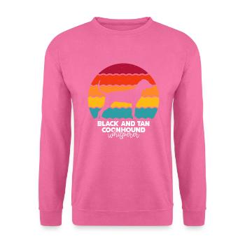 Black and Tan Coonhound - Unisex Sweatshirt - pink - Front