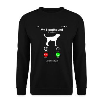 Chien Limier - Sweat-shirt Unisexe - noir - Devant - Alina (178cm) & Michal (187cm)