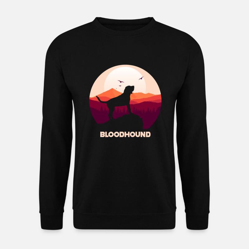 Bloodhound Dog - Unisex Sweatshirt - black
