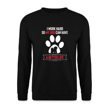 Bolognese dog - Unisex Sweatshirt - black - Front - Alina (178cm) & Michal (187cm)