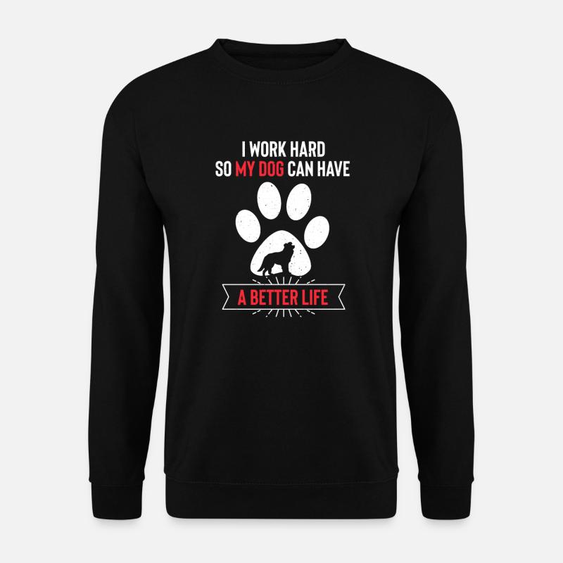 Border Collie Chien - Sweat-shirt Unisexe - noir
