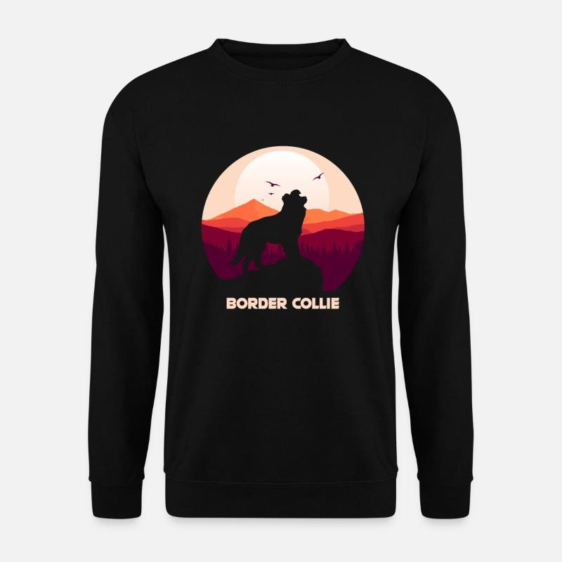 Border Collie Dog - Unisex Sweatshirt - black