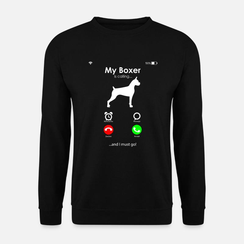Boxer Hund - Unisex Pullover - Schwarz