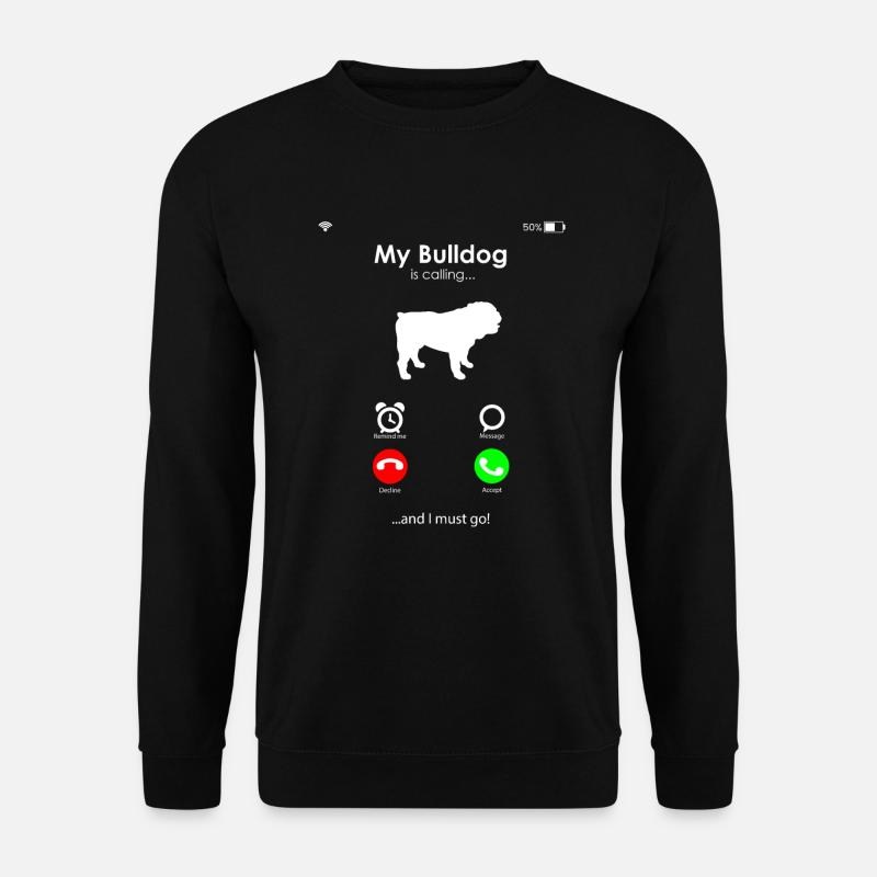 Bulldogge Hunderasse - Unisex Pullover - Schwarz
