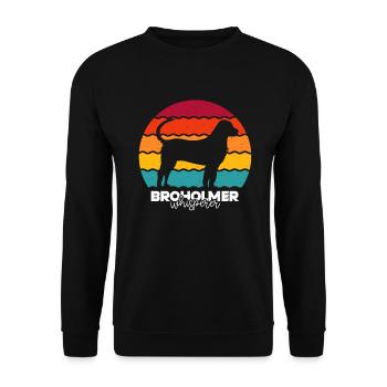 Broholmer - Sweat-shirt Unisexe - noir - Devant - Alina (178cm) & Michal (187cm)