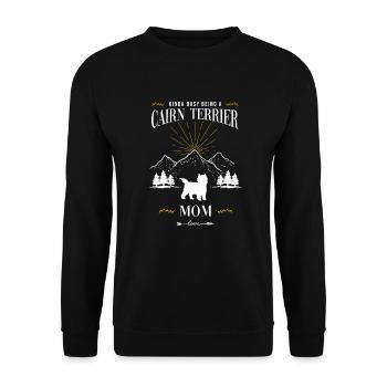 Cairn Terrier - Unisex Pullover - Schwarz - Vorne - Alina (178cm) & Michal (187cm)