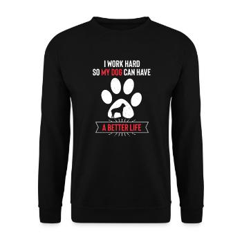 Cane Corso - Unisex Sweatshirt - black - Front - Alina (178cm) & Michal (187cm)
