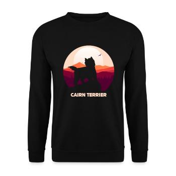 Cairn Terrier - Unisex Pullover - Schwarz - Vorne - Alina (178cm) & Michal (187cm)