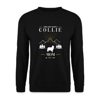 Collie - Unisex Sweatshirt - black - Front - Alina (178cm) & Michal (187cm)