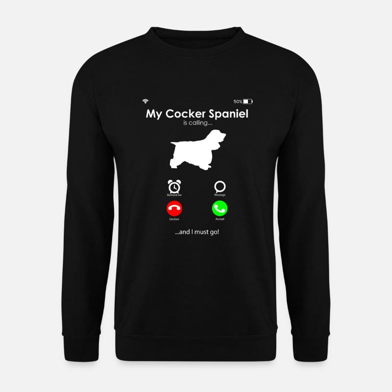 Cocker Spaniel - Sweat-shirt Unisexe - noir