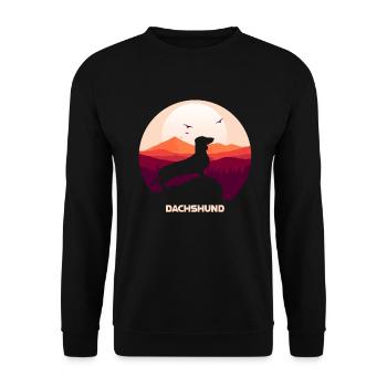 Teckel - Sweat-shirt Unisexe - noir - Devant - Alina (178cm) & Michal (187cm)