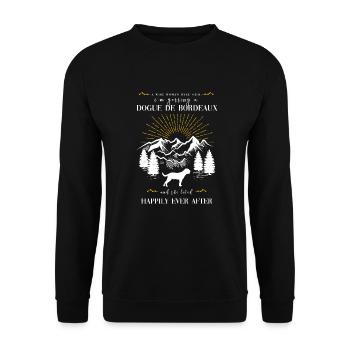 Dogue de Bordeaux - Sweat-shirt Unisexe - noir - Devant - Alina (178cm) & Michal (187cm)
