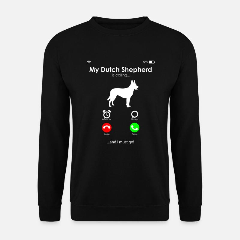 Dutch Shepherd Hollandse Herdershond - Unisex Sweatshirt - black