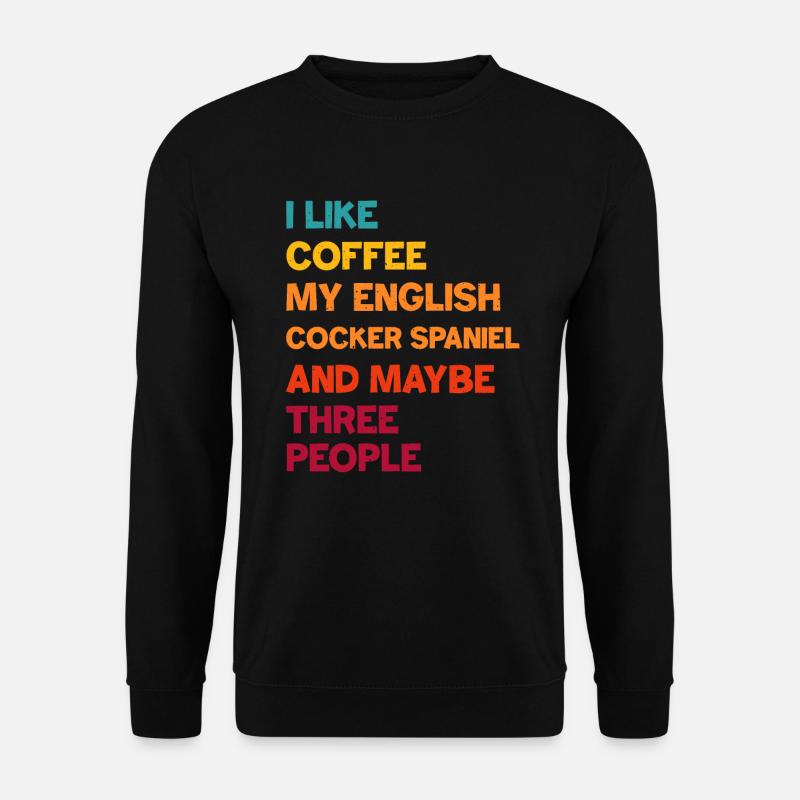 Deutsch Cocker Spaniel - Sweat-shirt Unisexe - noir
