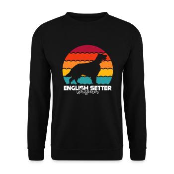 Deutsch Setter - Sweat-shirt Unisexe - noir - Devant - Alina (178cm) & Michal (187cm)