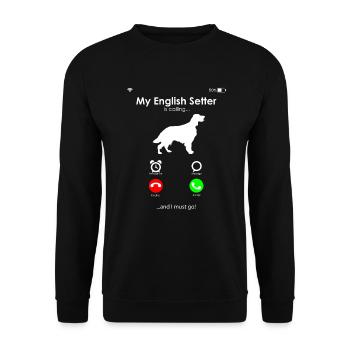 Deutsch Setter - Sweat-shirt Unisexe - noir - Devant - Alina (178cm) & Michal (187cm)