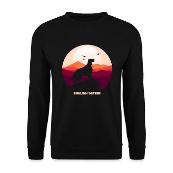 Deutsch Setter - Sweat-shirt Unisexe - noir - Devant - Alina (178cm) & Michal (187cm)