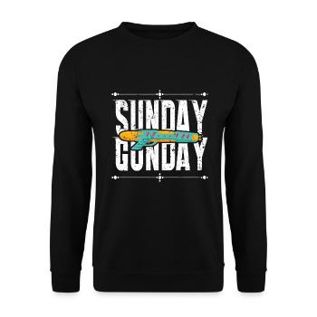 Sonntag Gunday - Unisex Pullover - Schwarz - Vorne - Alina (178cm) & Michal (187cm)