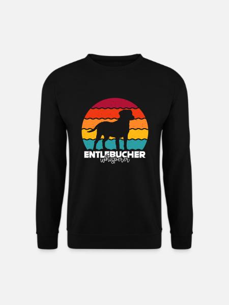 Entlebucher Sennenhundeflüsterer Retro Vintage - Unisex Pullover - Schwarz
