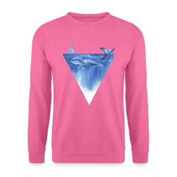 Rettet den Planeten / Rettet die Wale Wald Umwelts - Unisex Pullover - Pink - Vorne