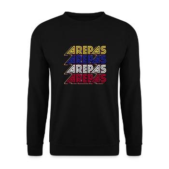 Venezuela Traditional South American Arepas - Unisex Sweatshirt - black - Front - Alina (178cm) & Michal (187cm)
