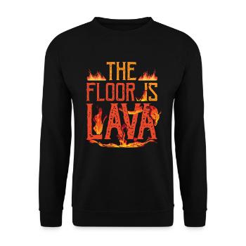 Le sol est Lava Volcano Games Championships - Sweat-shirt Unisexe - noir - Devant - Alina (178cm) & Michal (187cm)