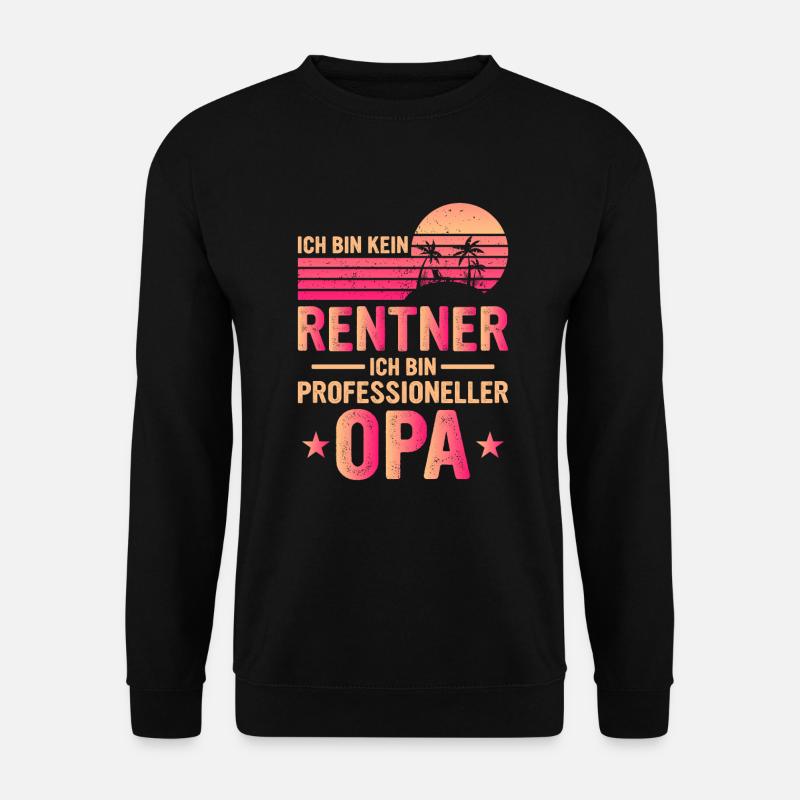 Professioneller Opa - Unisex Pullover - Schwarz