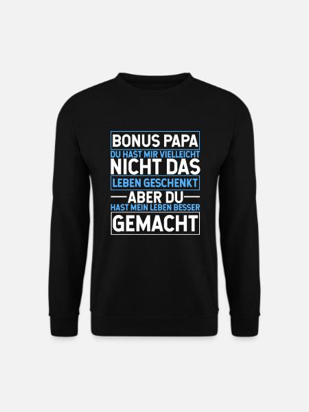 Bonus Papa - Unisex Pullover - Schwarz
