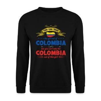 Colombie femme drôle colombien cadeau - Sweat-shirt Unisexe - noir - Devant - Alina (178cm) & Michal (187cm)