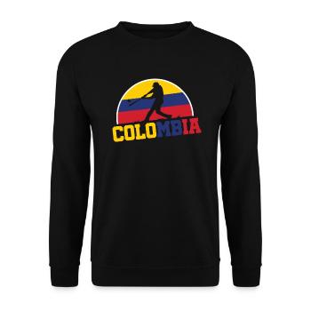 Kolumbien Baseball Nationalmannschaft Championship - Unisex Pullover - Schwarz - Vorne - Alina (178cm) & Michal (187cm)