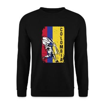 Kolumbien Baseball Nationalmannschaft Championship - Unisex Pullover - Schwarz - Vorne - Alina (178cm) & Michal (187cm)