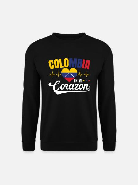 Colombia En Mi Corazon Wisdom Colombians - Unisex Sweatshirt - black