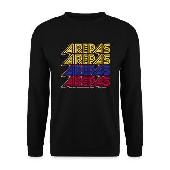 Colombie Arepas traditionnels sud-américains - Sweat-shirt Unisexe - noir - Devant - Alina (178cm) & Michal (187cm)