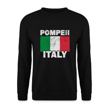 Pompeii, Italy, Italian volcano paleontologist - Unisex Sweatshirt - black - Front - Alina (178cm) & Michal (187cm)