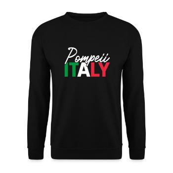 Pompeii, Italy, Italian Volcano, Nature Conservation - Unisex Sweatshirt - black - Front - Alina (178cm) & Michal (187cm)