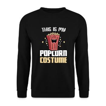 Popcorn Costume Popcorn Puffmais Popcorn Maschine - Unisex Pullover - Schwarz - Vorne - Alina (178cm) & Michal (187cm)