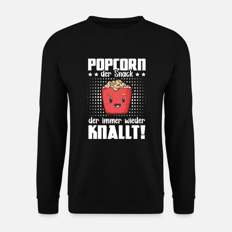 Popcorn Snack Knalt - Popcorn Machine Cinema Night - Unisex Sweatshirt - black