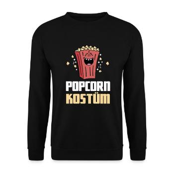 Popcorn Costumes Film Nuit Déguisement Carnaval - Sweat-shirt Unisexe - noir - Devant - Alina (178cm) & Michal (187cm)