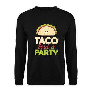 Taco Bout A Party Cuisine mexicaine cadeau - Sweat-shirt Unisexe - noir - Devant - Alina (178cm) & Michal (187cm)