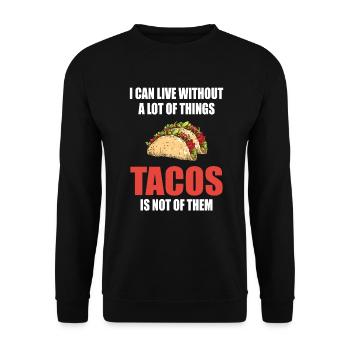 Taco Dienstag Nachos Burritos Taco Squad Geschenk - Unisex Pullover - Schwarz - Vorne - Alina (178cm) & Michal (187cm)