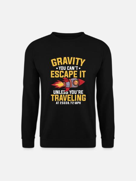Aerospace Engineer Rocket Scientist Aviation - Unisex Sweatshirt - black