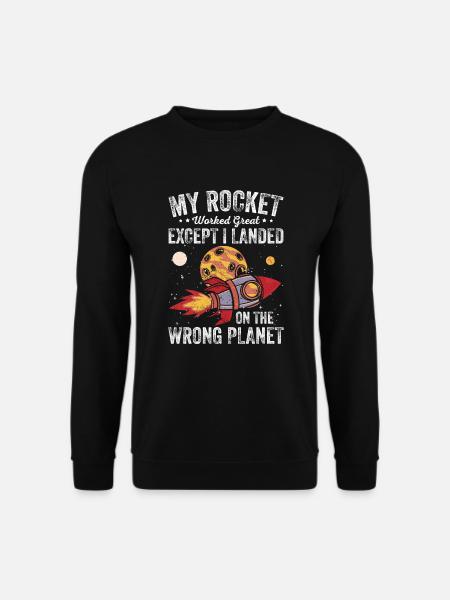 Raumschiff Kosmonaut Raumfahrer Astrophysiker - Unisex Pullover - Schwarz