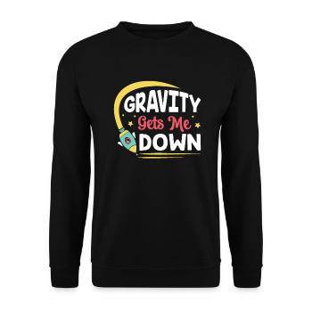 Technicien de vaisseau spatial Navette spatiale - Sweat-shirt Unisexe - noir - Devant - Alina (178cm) & Michal (187cm)
