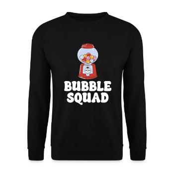 Bubble Squad Bubblegum Vending Machine Funny Sweets - Unisex Sweatshirt - black - Front - Alina (178cm) & Michal (187cm)