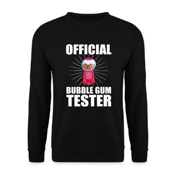 Chewing Gum Vending Machine - Official Bubble Gum Tester - Unisex Sweatshirt - black - Front - Alina (178cm) & Michal (187cm)