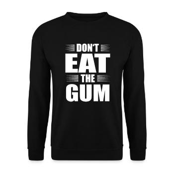 Funny Bubblegum Gift - Unisex Sweatshirt - black - Front - Alina (178cm) & Michal (187cm)