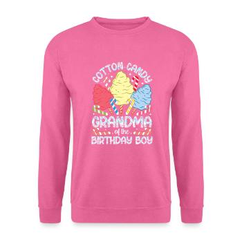 Barbe à papa grand-mère bonbon garçon anniversaire - Sweat-shirt Unisexe - rose - Devant