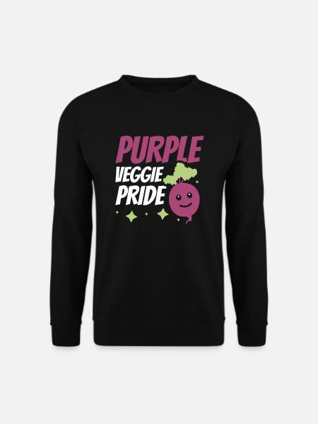 Rote Bete Gemüse Für Veganer Bauer Rüben - Unisex Pullover - Schwarz