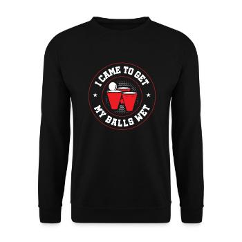 Beer pong, tournoi, fête de la bière, boire de la bière, cadeau - Sweat-shirt Unisexe - noir - Devant - Alina (178cm) & Michal (187cm)