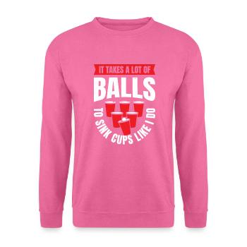 Beer Bong Crew Balls Sink Beer Pong Tournament - Unisex Sweatshirt - pink - Front